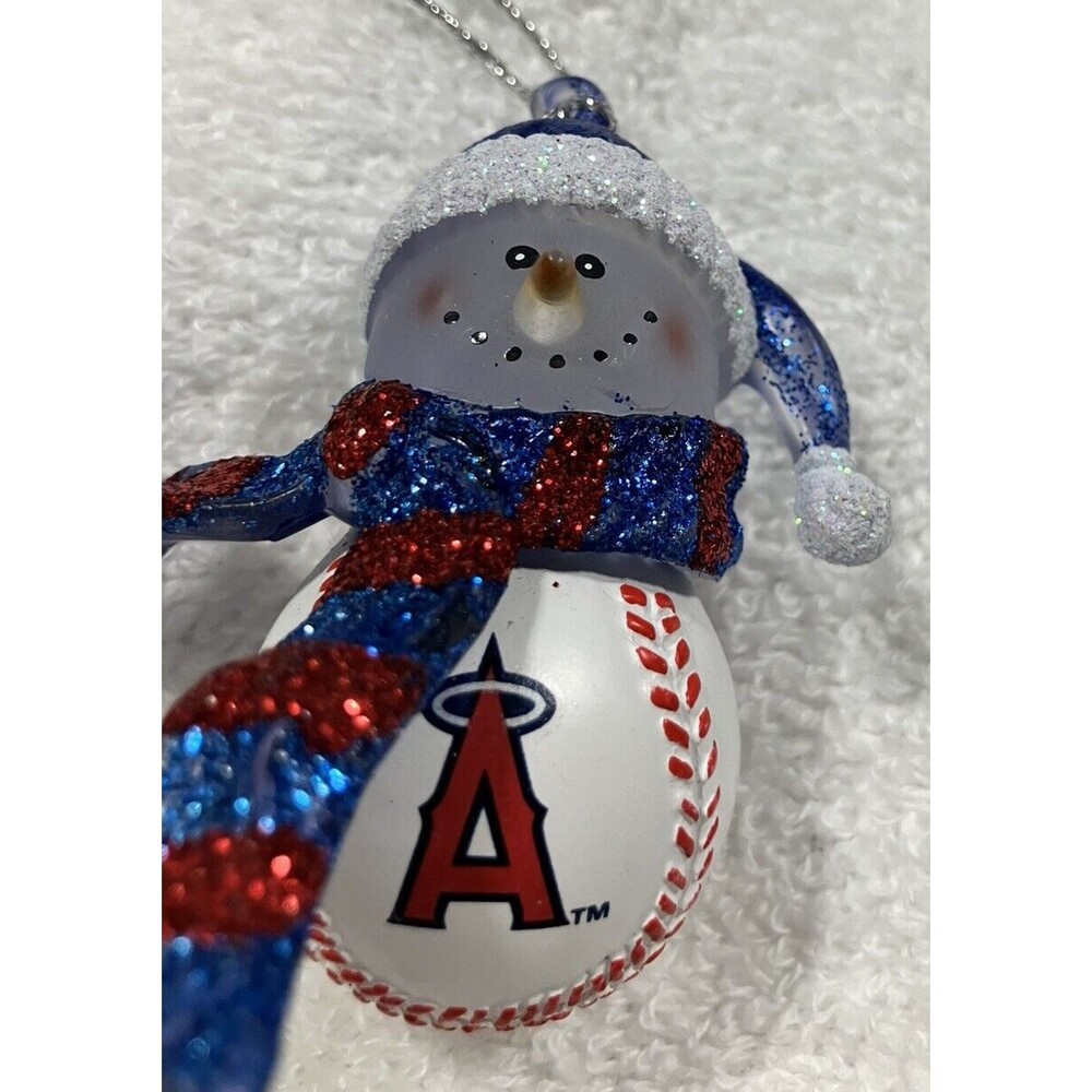 Los Angeles Angels Snowman Christmas Ornament Baseball Ornament MLB 2006